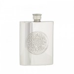 Celtic Rect Flask, 6 oz. & funnel